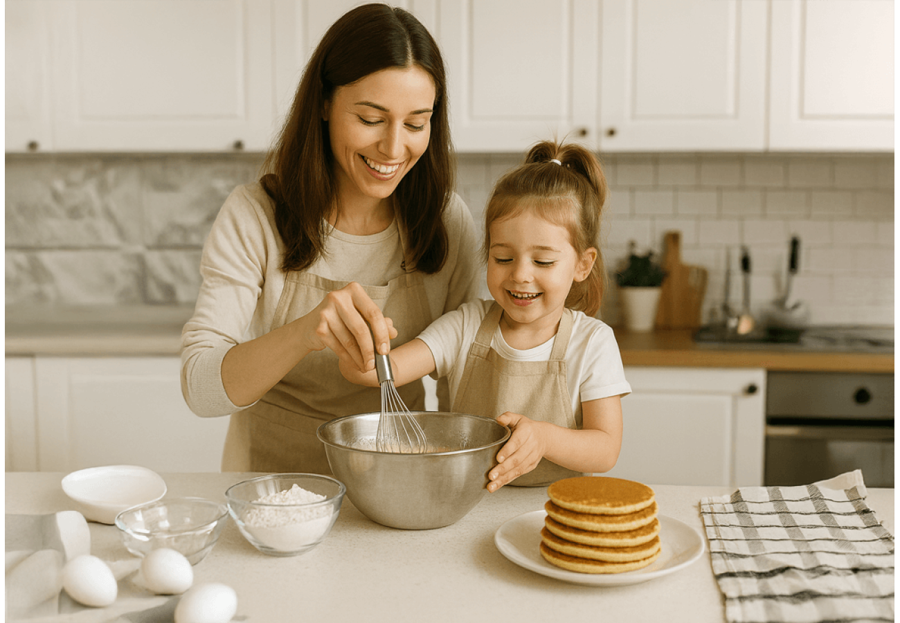 Lõbus retsept kogu perele: teeme koos lastega banaanipannkooke!