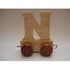 Eco Toys Wood Toys Letter Art.23703 Koka burts uz riteņiem