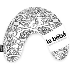 La Bebe ™ Mimi Nursing Cotton Pillow Art.49346 White&Black pakaviņš spilventiņš 19x46cm ceļojumiem