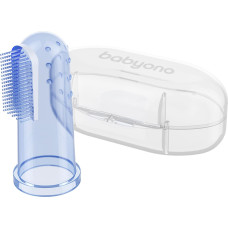 Babyono Baby toothbrush and gum massager, blue, 723/02