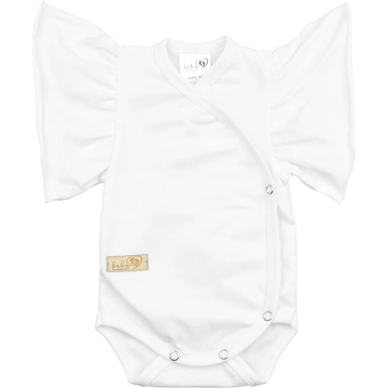 Baby In World BABY 01376 Body niemowlęce kr rękaw Butterfly Ecru 80/86