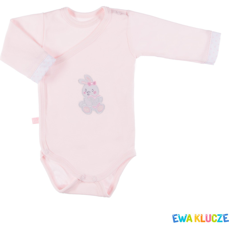 Ubranka EWA 852731 NEWBORN Body REGL DŁ róż 50