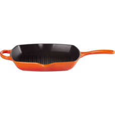 Le Creuset Čuguna grillpanna kvadrātveida 26x26cm oranža