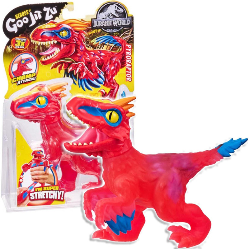 Goo Jit Zu Jurassic World Figurka Pyro Miękka Rozciągliwa 41305