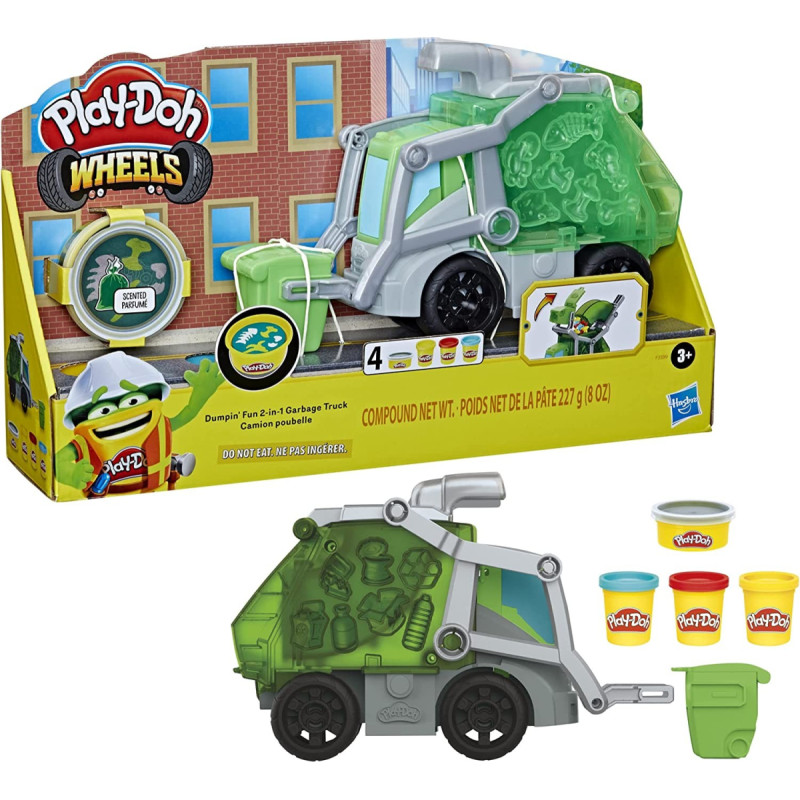 Play-Doh Play Doh DUMPIN FUN 2 IN 1 Garbage Truck Hasbro F5173