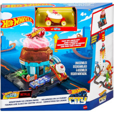 Mattel Hot Wheels Downtown Ice Cream Swirl HTN77 Mattel