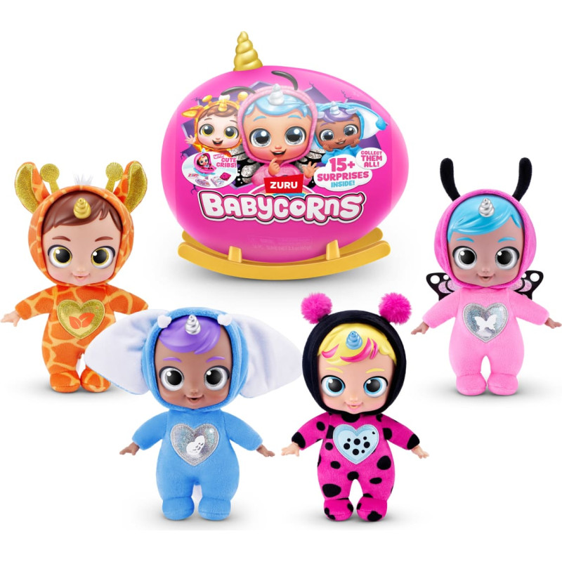 Babycorns lelle ar aksesuāriem Magical Rainbocorn Babies, 1 sērija, sortiments, 92107