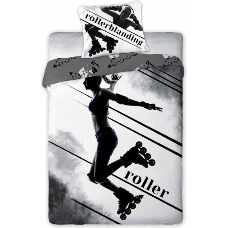 BEDDING SET SPORTIVO 002 ROLLER SKATES 140X200+70X90 COTTON.
