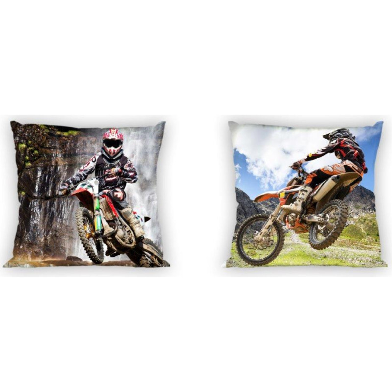 CUSHION COVER 40X40 TURBO 007 CROSS COTTON. YTH.