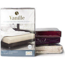 SHEET VANILLE 90X200+25 WHITE TERRY WITH ELASTIC BAND 80% COTTON. 20% PL.