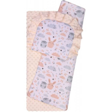 Duet Baby Bedding set to Strolley - 634 - MINKY / COTTON PRINT - ECRU