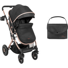 KIKKABOO Muudetav jalutuskäru 2in1 Scarlett Black