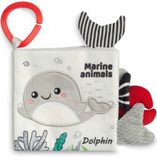 Sensillo BLACK&WHITE TEXTILE BOOK DOLPHIN