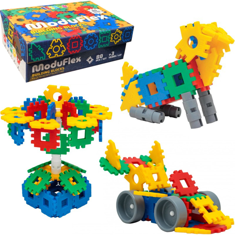 KLOCKI KONSTRUKCYJNE MODUFLEX 80 ELEM.