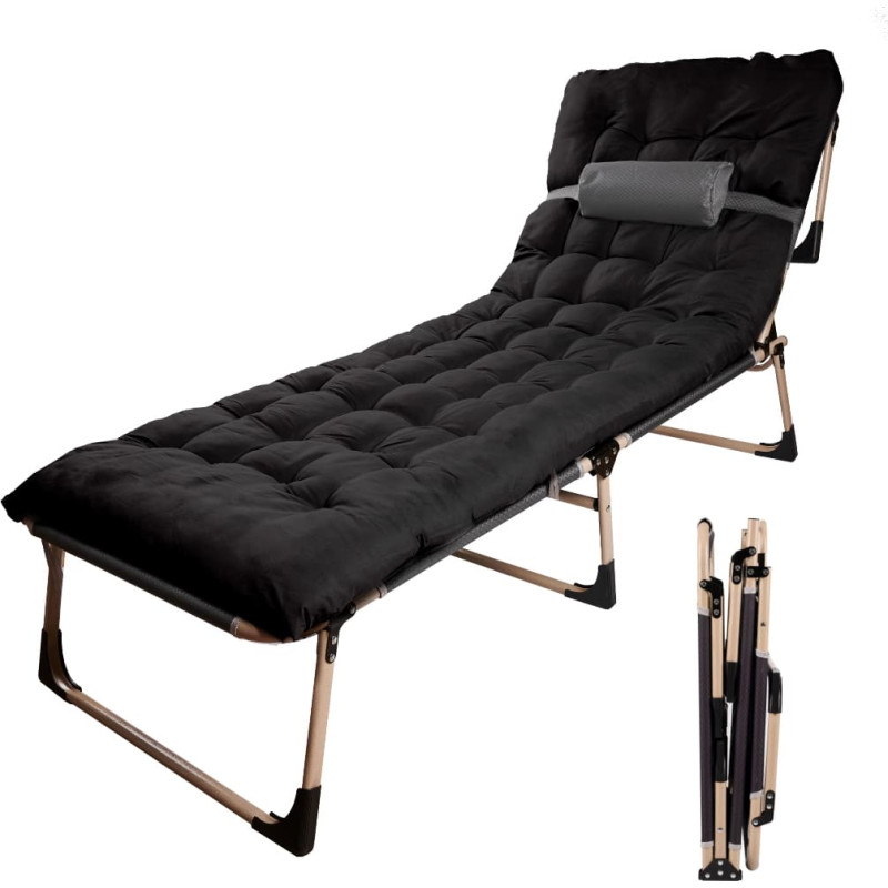 Kokkupandav matkasäng "Tourist", 198 cm, must