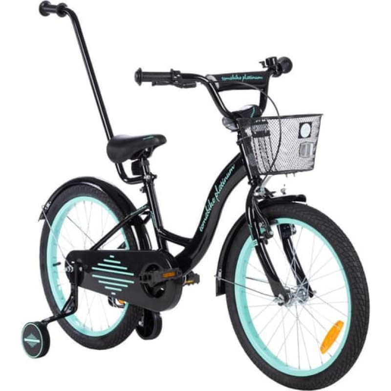 Tomabike jalgratas - XXV - TOMABIKE 20"  - PLATINUM - BLACK / TURKUS