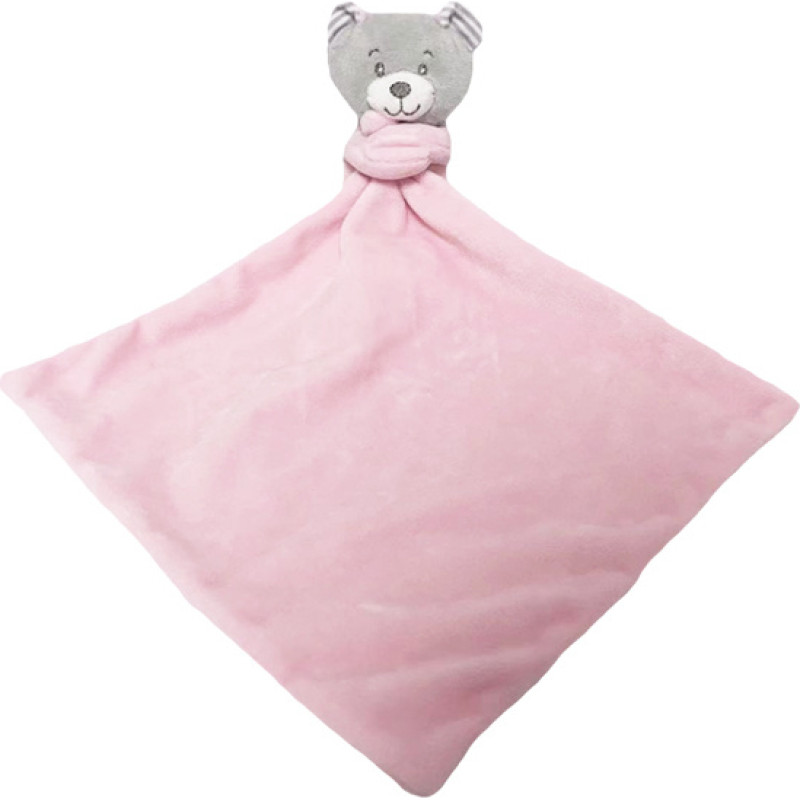 Tulilo Toy Blanket - 94185 - MILUŚ - TEDDY BEAR - PINK - size 25 cm
