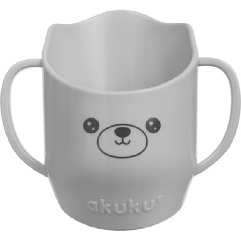 Akuku A0695 Kubek pochyły do nauki picia szary