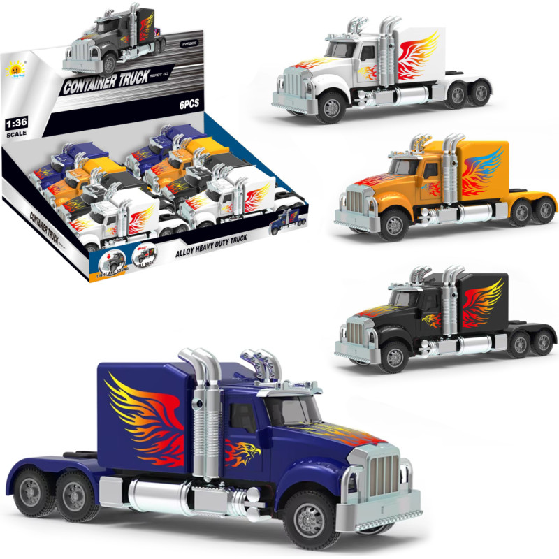 AUTO CIĘŻAROWE METALOWE ŚWIATŁO DŹWIĘK