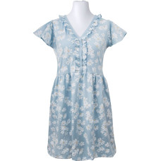 Ubranka EWA 978534 LINDA Koszula ciążowa w margaretki niebieska S