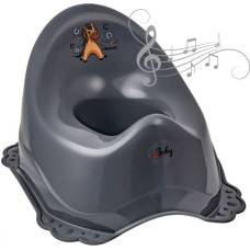 Maltex Nocnik 2K z pozytywką Konik stalowy szary