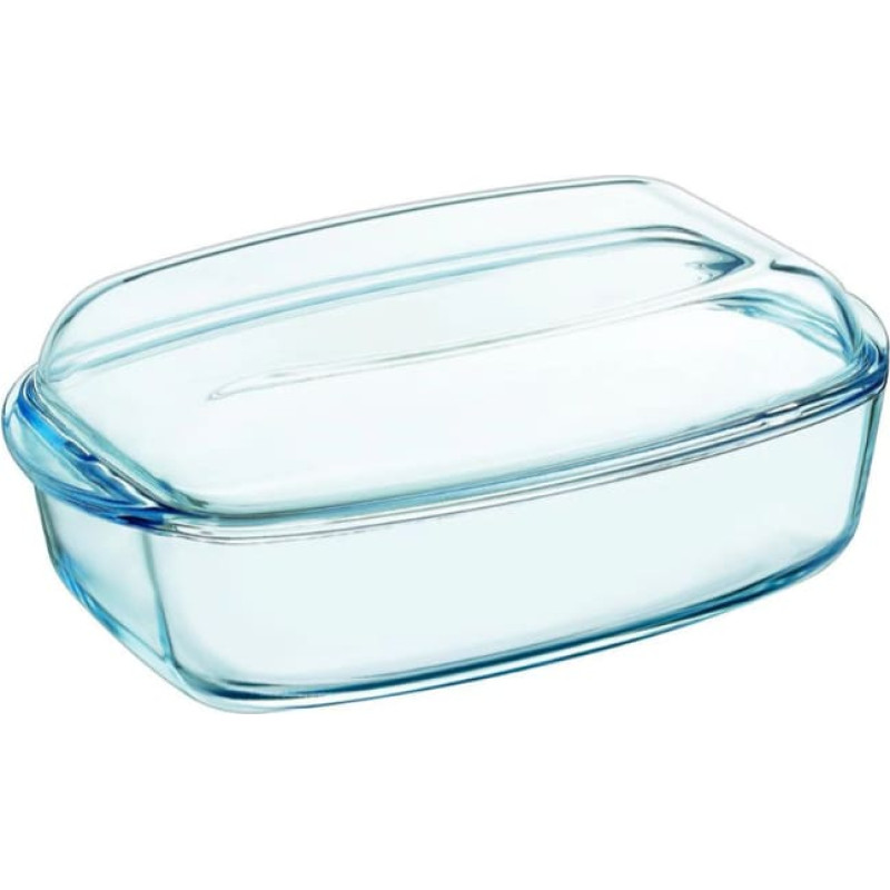 Pyrex Stikla trauks ar vāku 6,5L taisnstūrveida Essentials 36x22x15cm