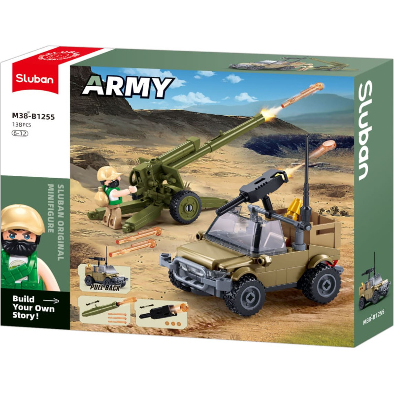 Sluban ehitusklotsid, D30S haubits, 138 tk.