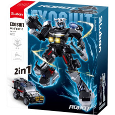 Sluban ehitusklotsid, Autobotid - politseiauto, 247 tk.