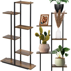 Springos Metallist lillealus Springos GA0211 113 cm 6 riiuliga, loft-stiilis, mitmetasandiline, moodne