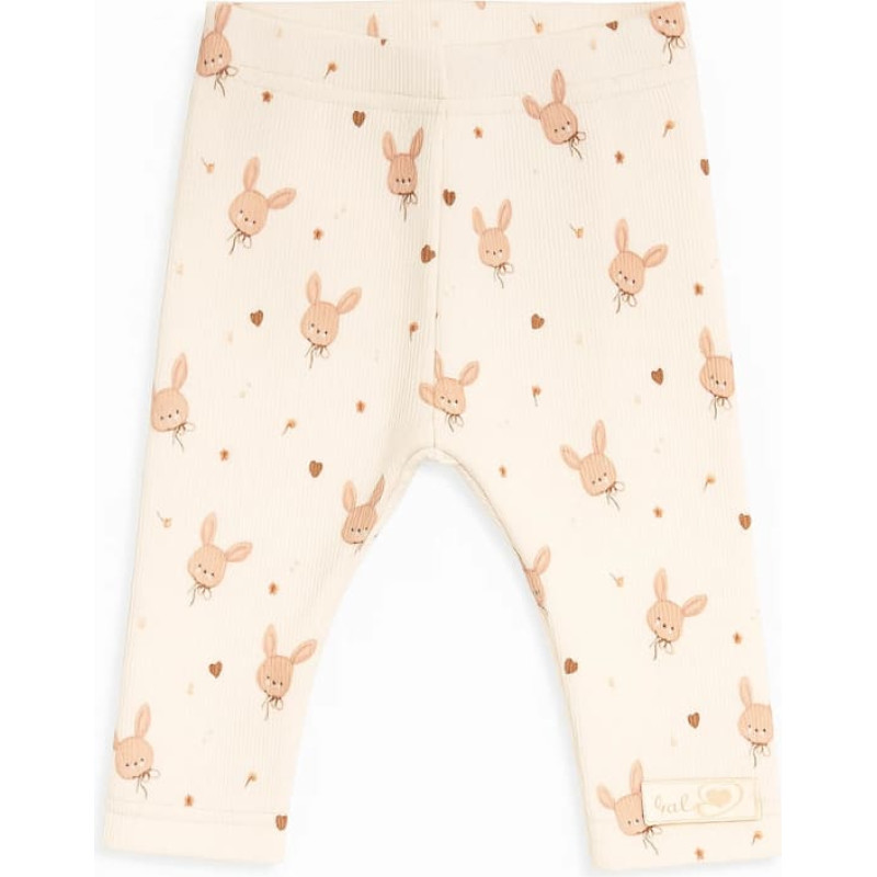 Baby In World BABY 01982 Leginsy niemowlęce Królik 68/74 prążek