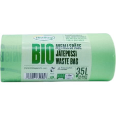 Biobag Atkritumu maisi kompostējami BioBag 35L Special (25 gab. rullī) 23mkr. 58x77cm zaļi