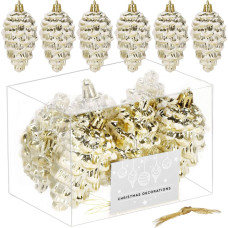 Springos Jõulukuuse kaunistuste komplekt Springos CA1171, 6 tk