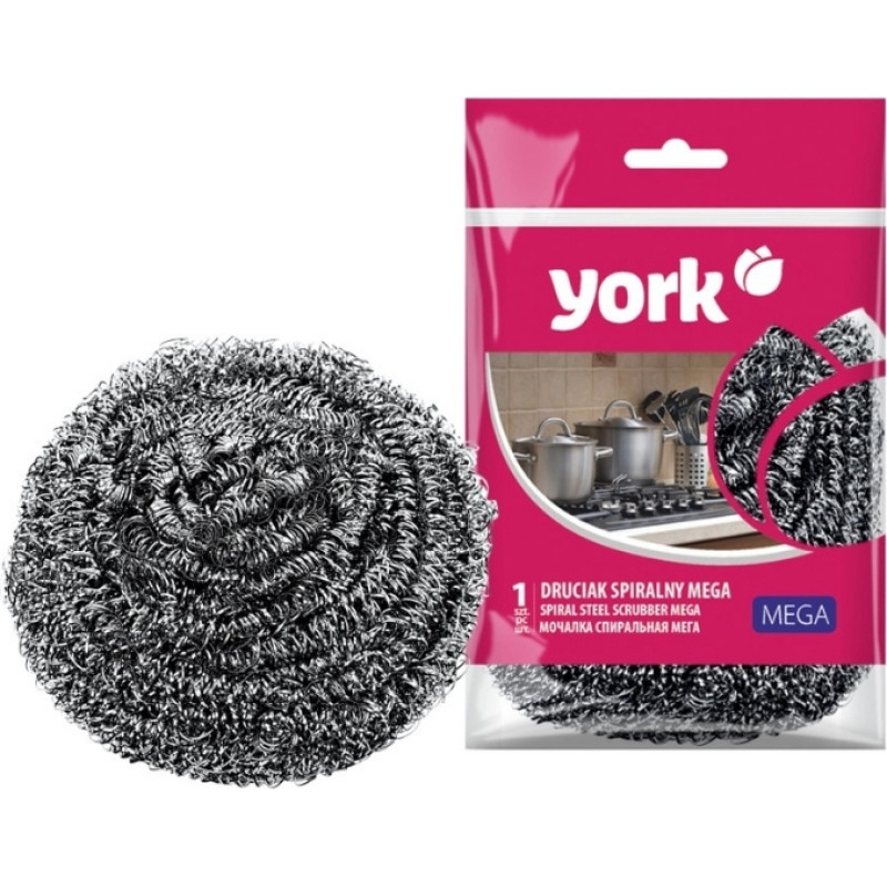 York Spirālveida tērauda skrubis MEGA