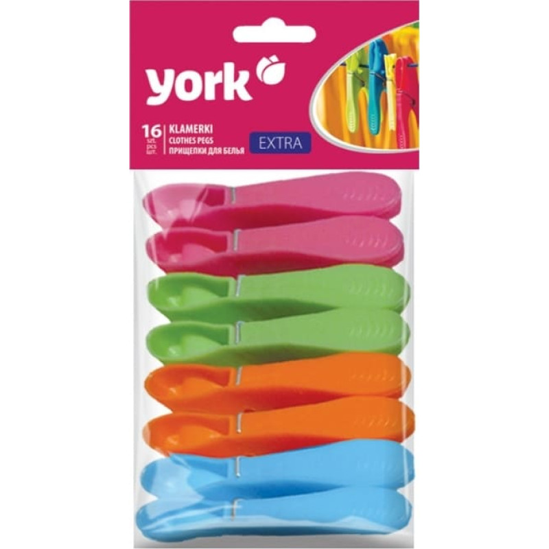 York Veļas knaģi EXTRA 16 gab.