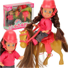 Lelle-jātniece ar zirgu un aksesuāriem 5 el. KX3458