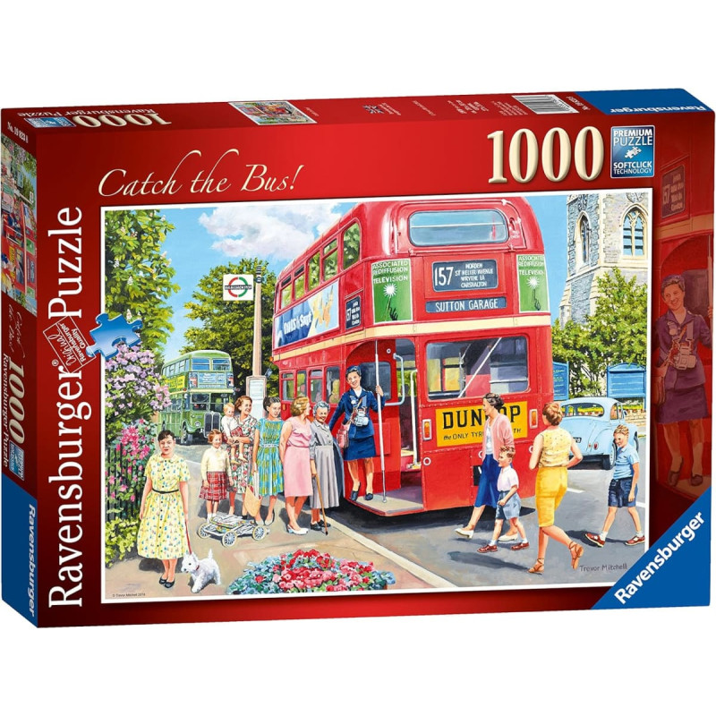 Ravensburger Puzzle 1000 Catch the Bus!