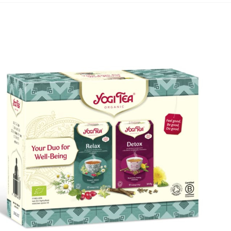 Yogitea Gift Set: BIO Detox Tea & Relaxing Tea