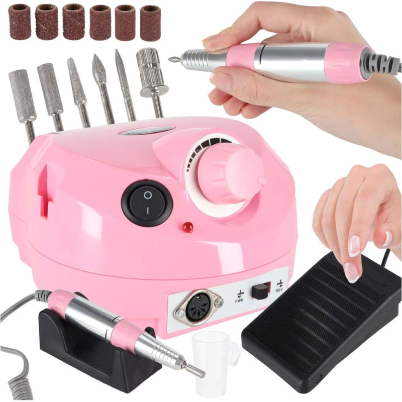 Elektriskā nagu frēzēšanas iekārta 65W 6 uzgaļu griezēji