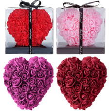 SERCE Z RÓŻ 4 KOLORY