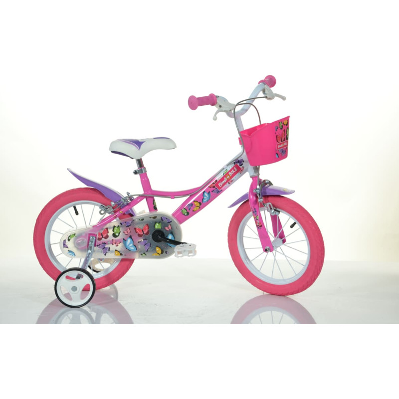 Bimbo Bike Children's bicycle Bimbo Bike 14'' "BUTTERFLY", pink/white