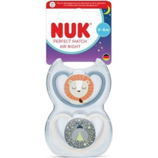 NUK 447269 SILICONE PACIFIER AIR 0-6 2PCS LION 584452, 10175353