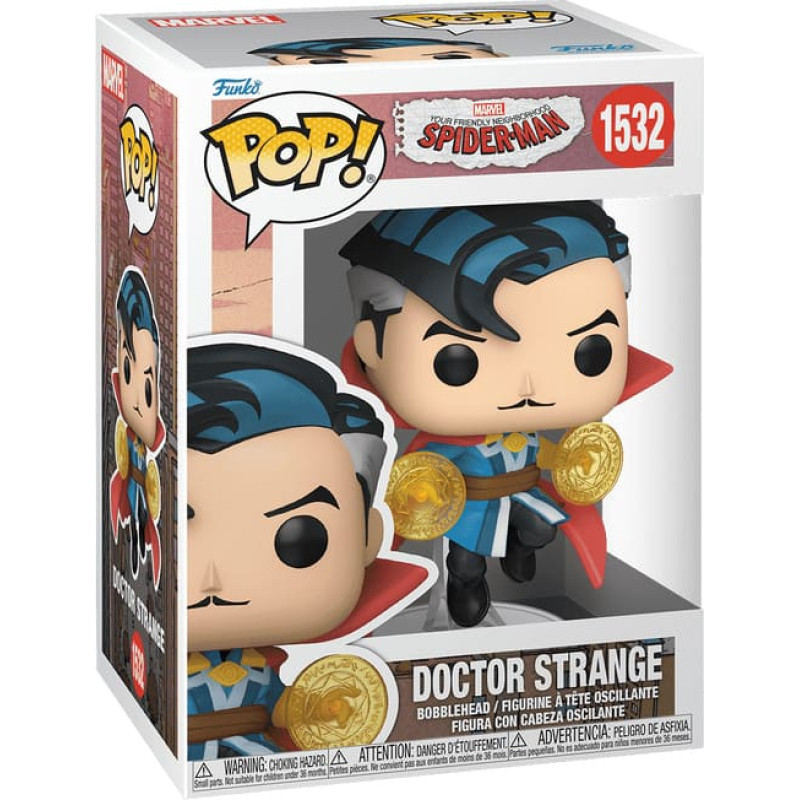 Funko POP! Vinilinė figūrėlė: Marvel: Friendly Neighborhood Spider-Man - Doctor Strange