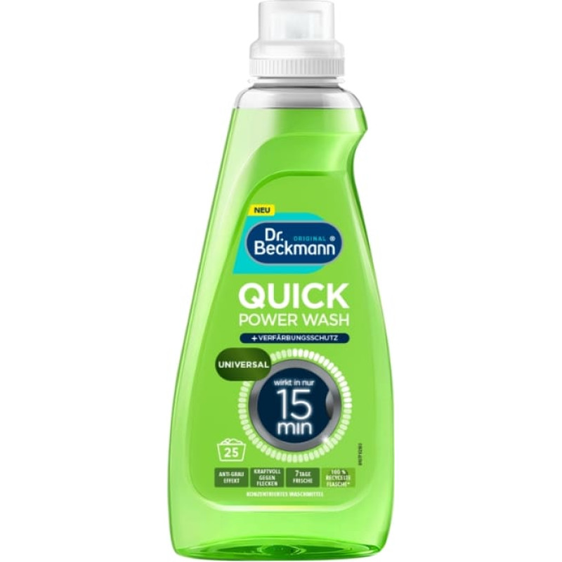 Dr.beckmann &Scaron;ķidrais veļas mazgā&scaron;anas līdzeklis Quick Power Wash Universal 800ml