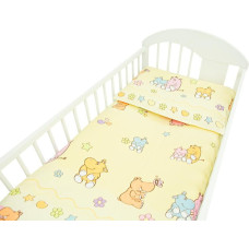 Ankras G/v komplekts flanēļa HIPPO yellow 2 el. K-2T120