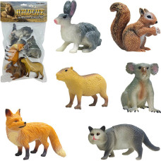 ZWIERZĘTA DZIKIE LEŚNE 6 SZTUK