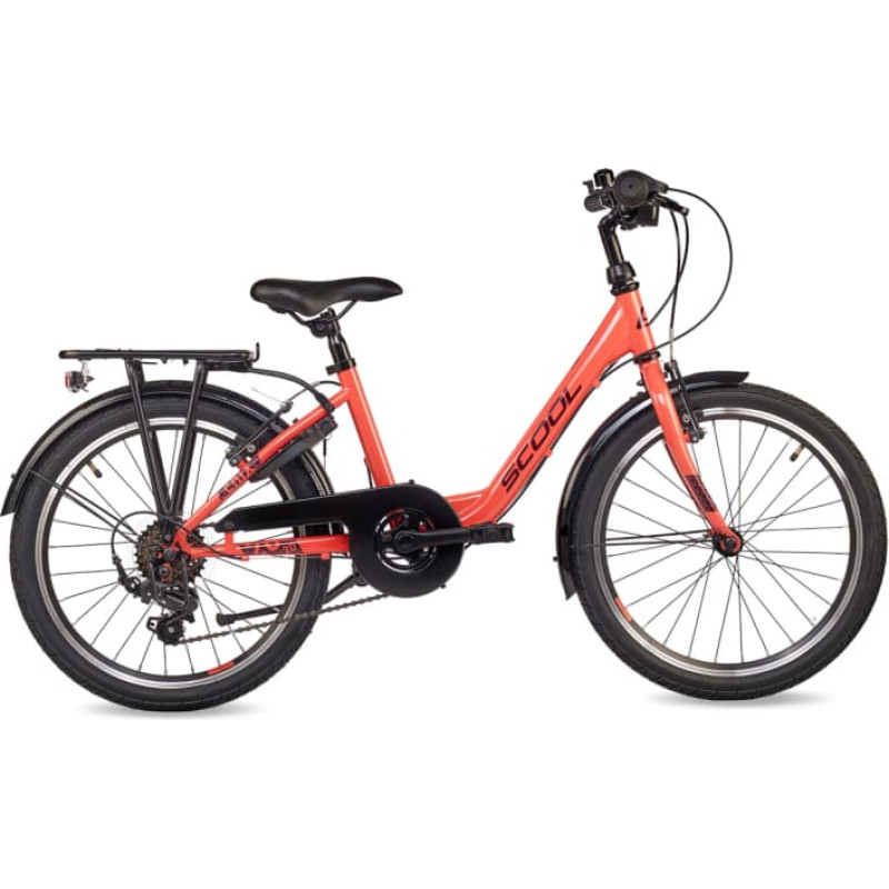 S&acute;cool Laste jalgratas S'COOL chiX, 20" Coral/Dark Red