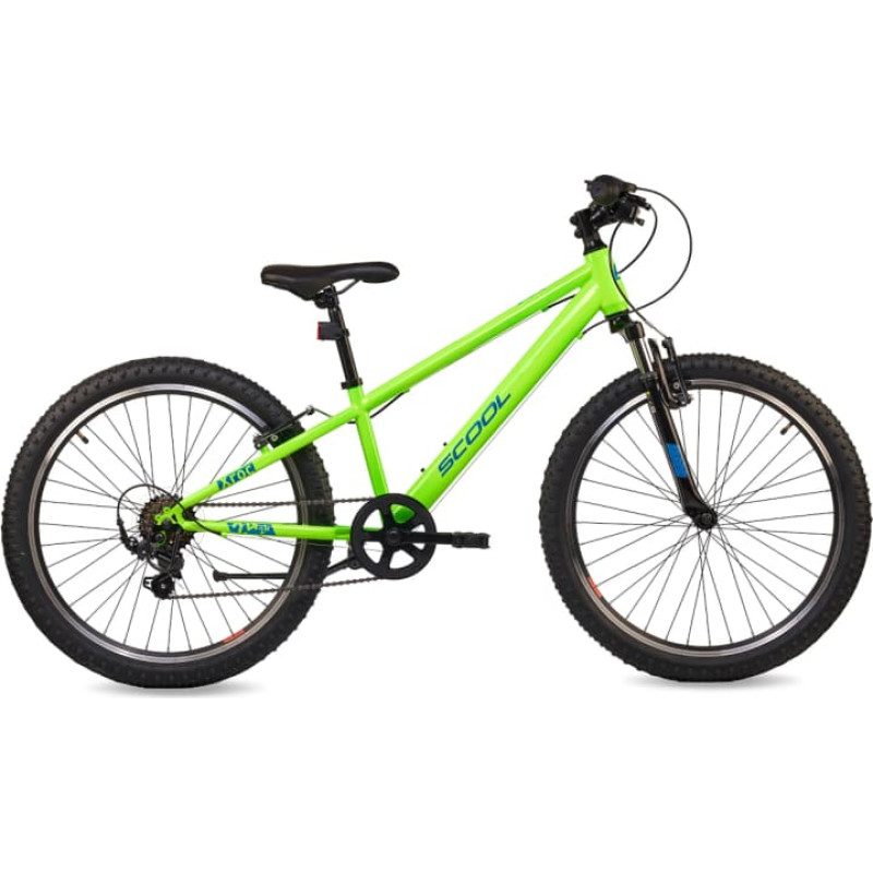 S&acute;cool Laste jalgratas S'COOL Xroc, 24" Neon Green/Ocean