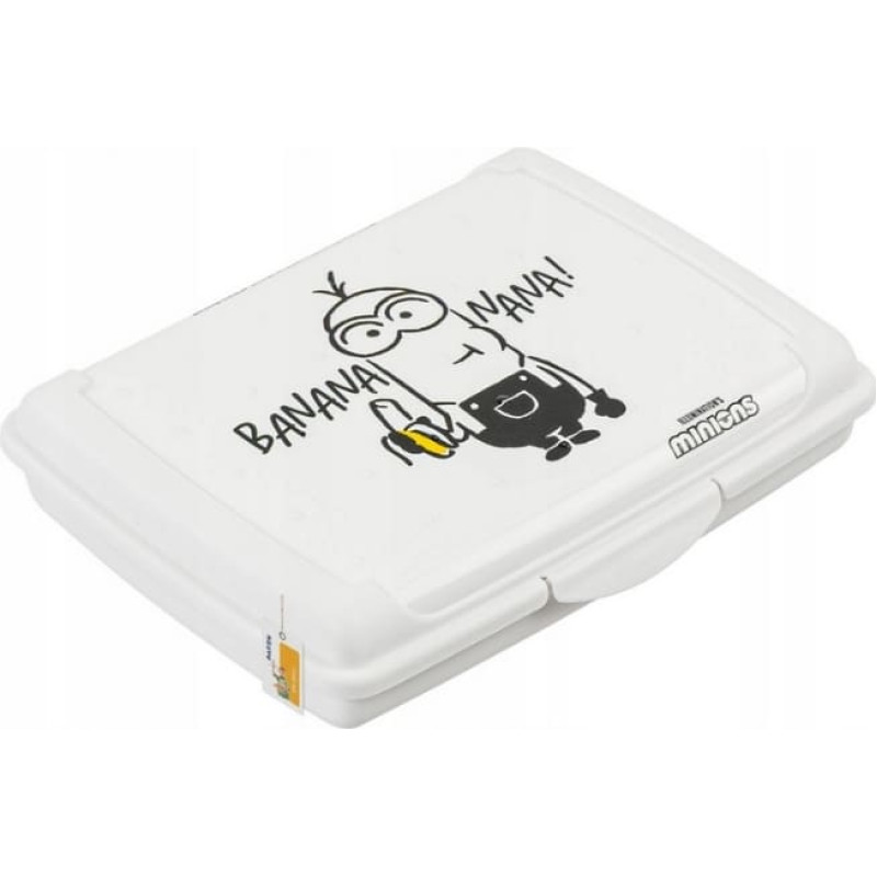 Keeeper Pārtikas uzglabā&scaron;anas trauks deco-click-box mini 0,5L Carla  "Minions Banana" 17x13x3,5cm balta