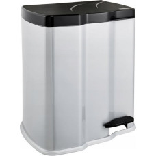 Keeeper Pedāļspainis atkritumu &scaron;ķiro&scaron;anai  7+15L Gunnar 39,5x29x43,5cm gai&scaron;a sudraba krāsā