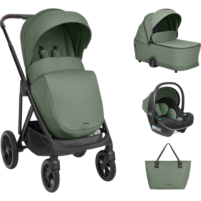 Stroller 3in1 with carrycot Chiara Army Green 2027